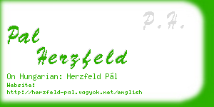 pal herzfeld business card